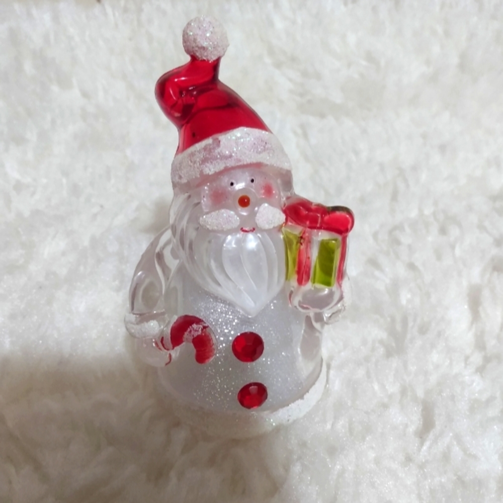 Holiday Santa color changing decor piece